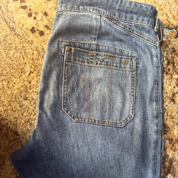 Pilcro Wanderer Cuffed Relaxed-Leg Jeans (Anthropologie) Size 31 - Picture 1 of 7